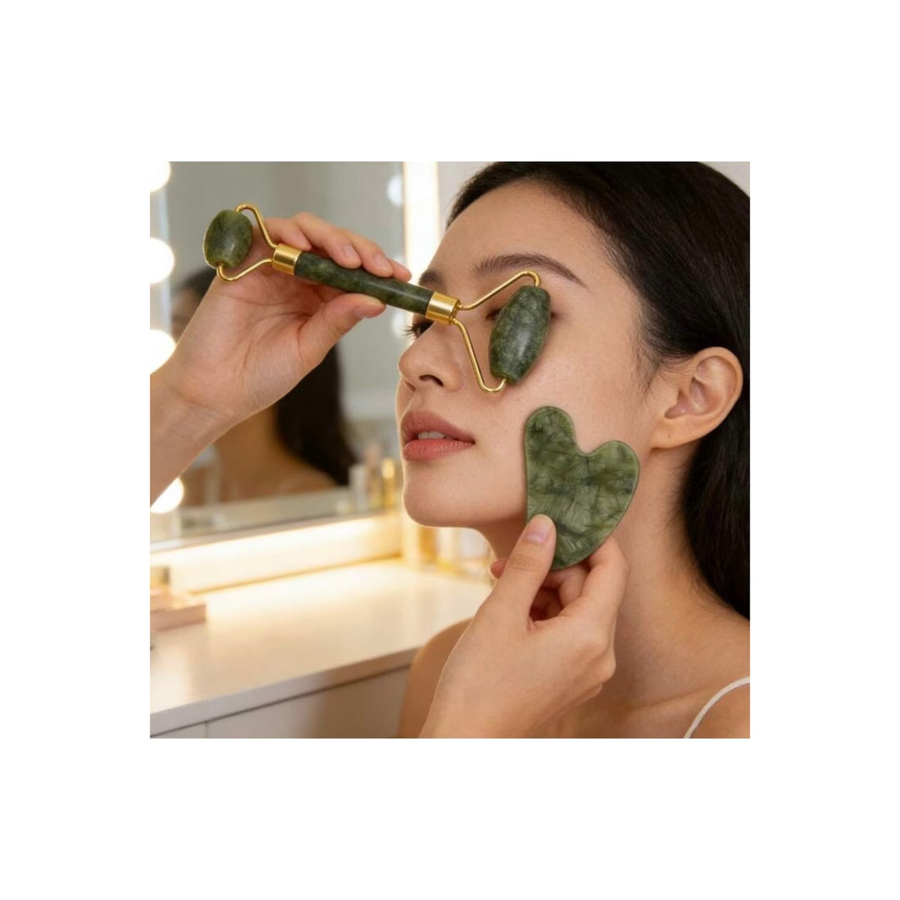 Glowspike Jade Ritual™ – Gua Sha &amp; Yüz Masaj Seti